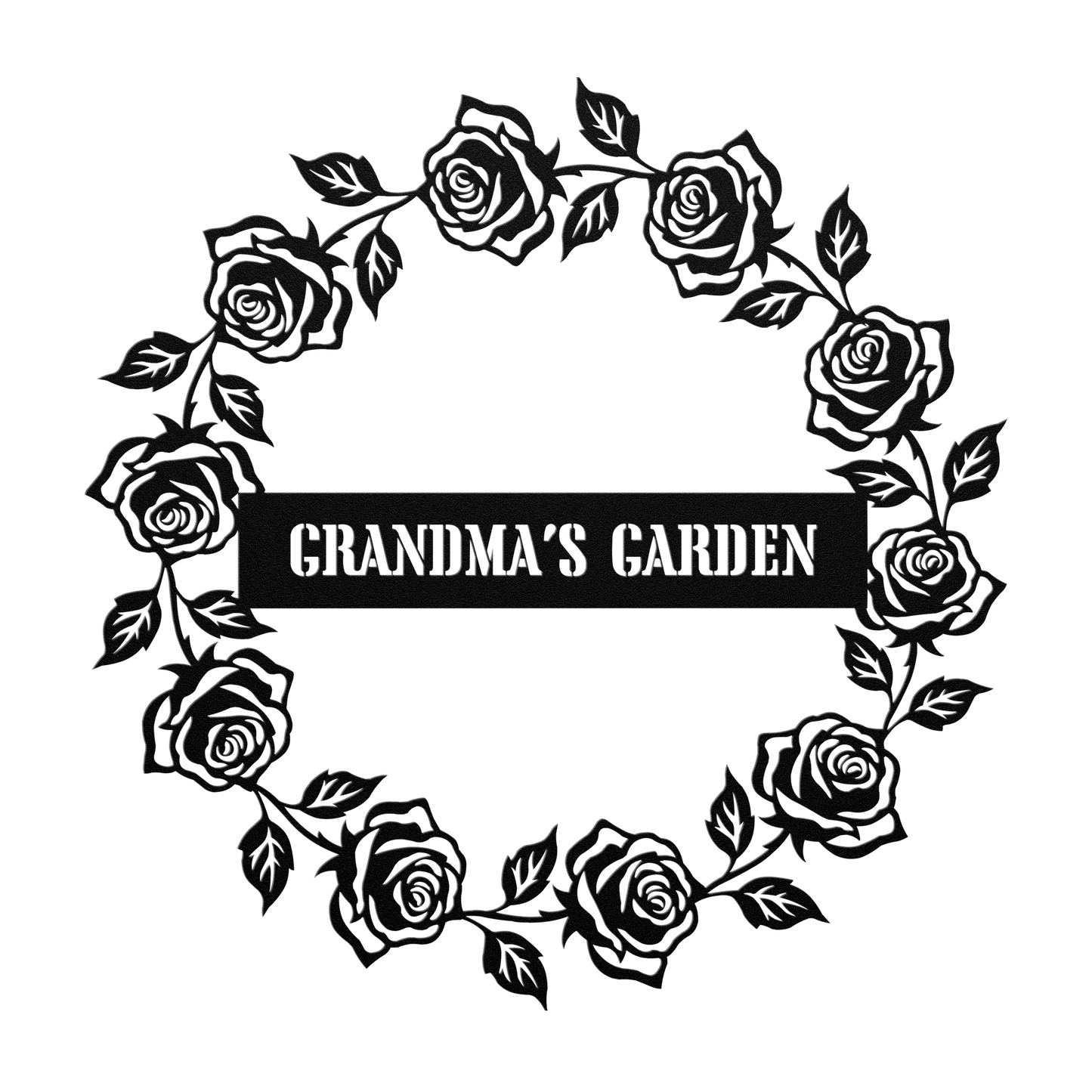 Personalized_Rose_Garden_Wreath_Sign_Black_Transparent_Mockup.png