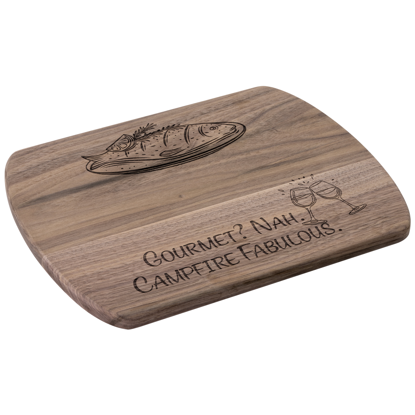 Unique_Cutting_Board_Gourmet_Campfire_Fa_Dark_Rounded_H_Angle_Mockup.png