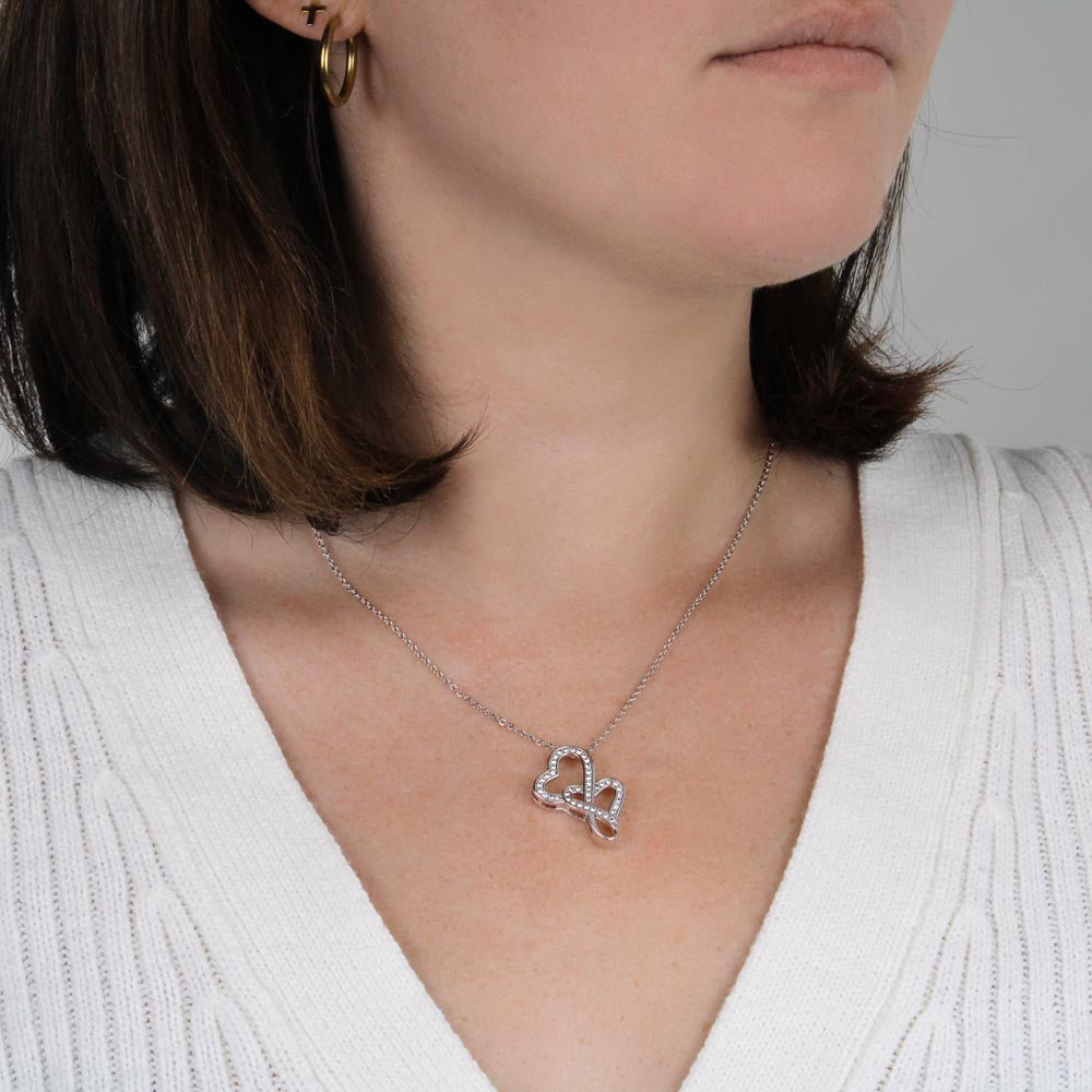 My Beloved Mom Heart-To-Heart Pendant Necklace You Are Such An Amazing Mom