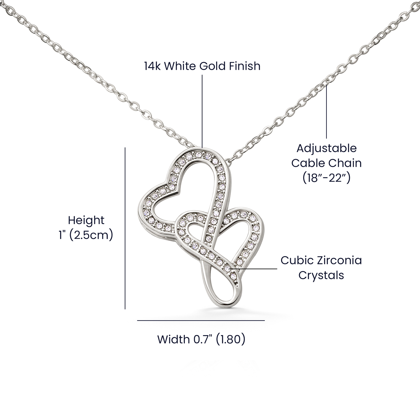 My Beloved Mom Heart-To-Heart Pendant Necklace You Are Such An Amazing Mom