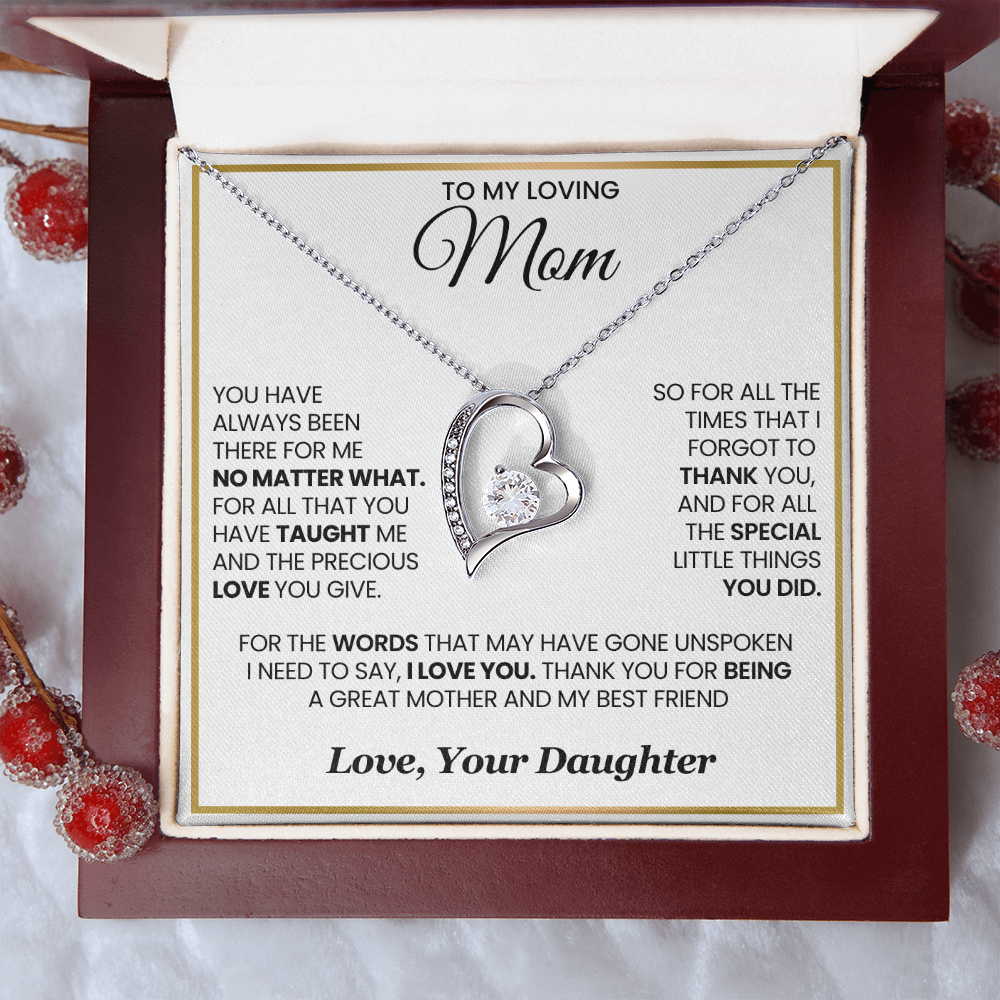 Mom Forever Necklace  For All The Times I Forgot to Say Thank You