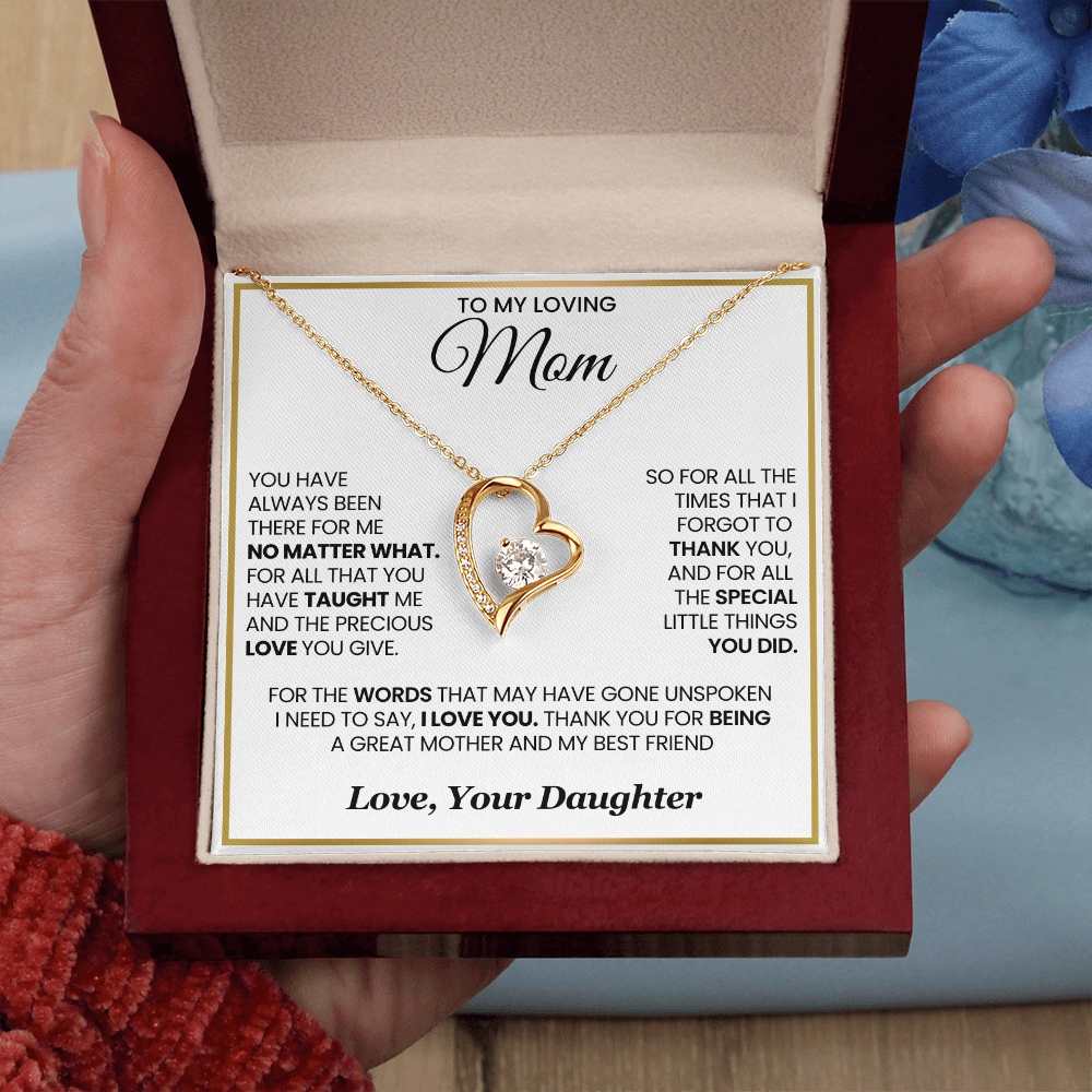 Mom Forever Necklace  For All The Times I Forgot to Say Thank You