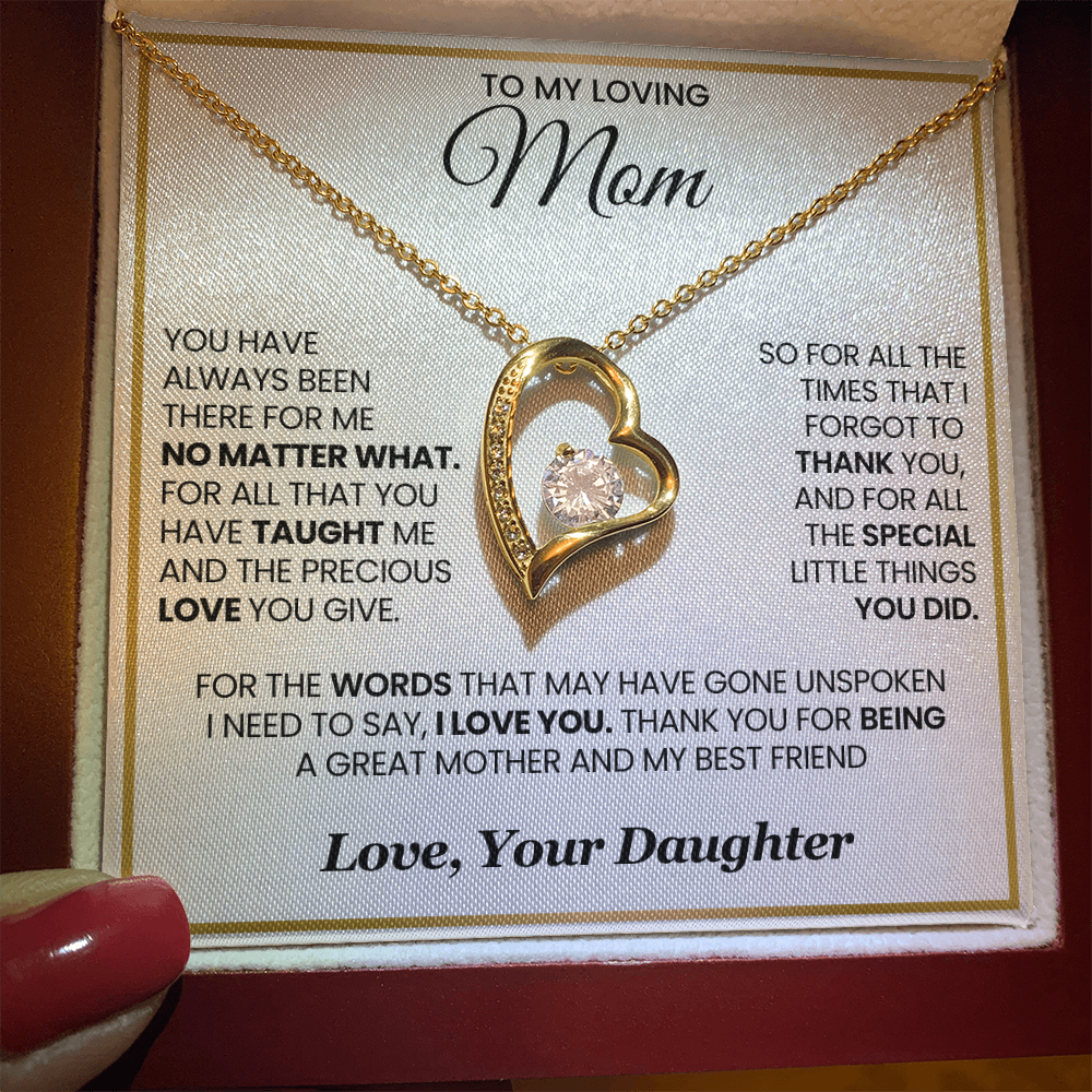 Mom Forever Necklace  For All The Times I Forgot to Say Thank You