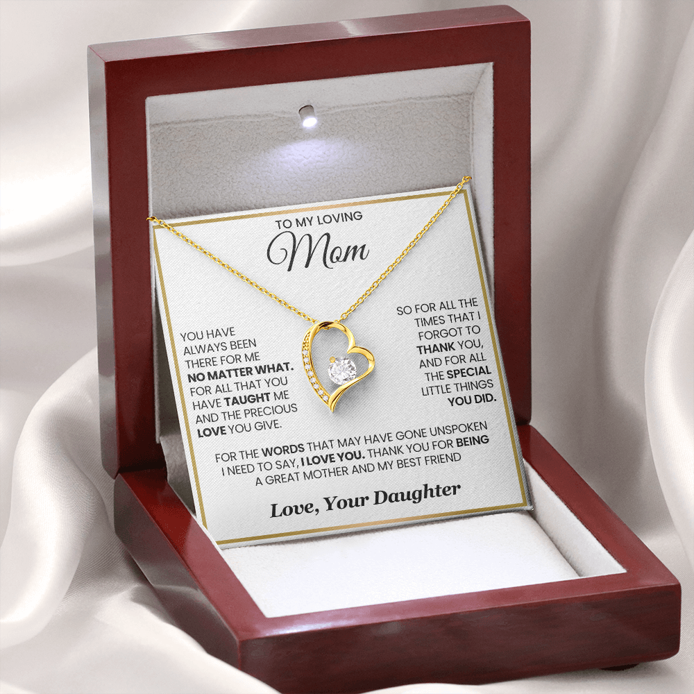 Mom Forever Necklace  For All The Times I Forgot to Say Thank You