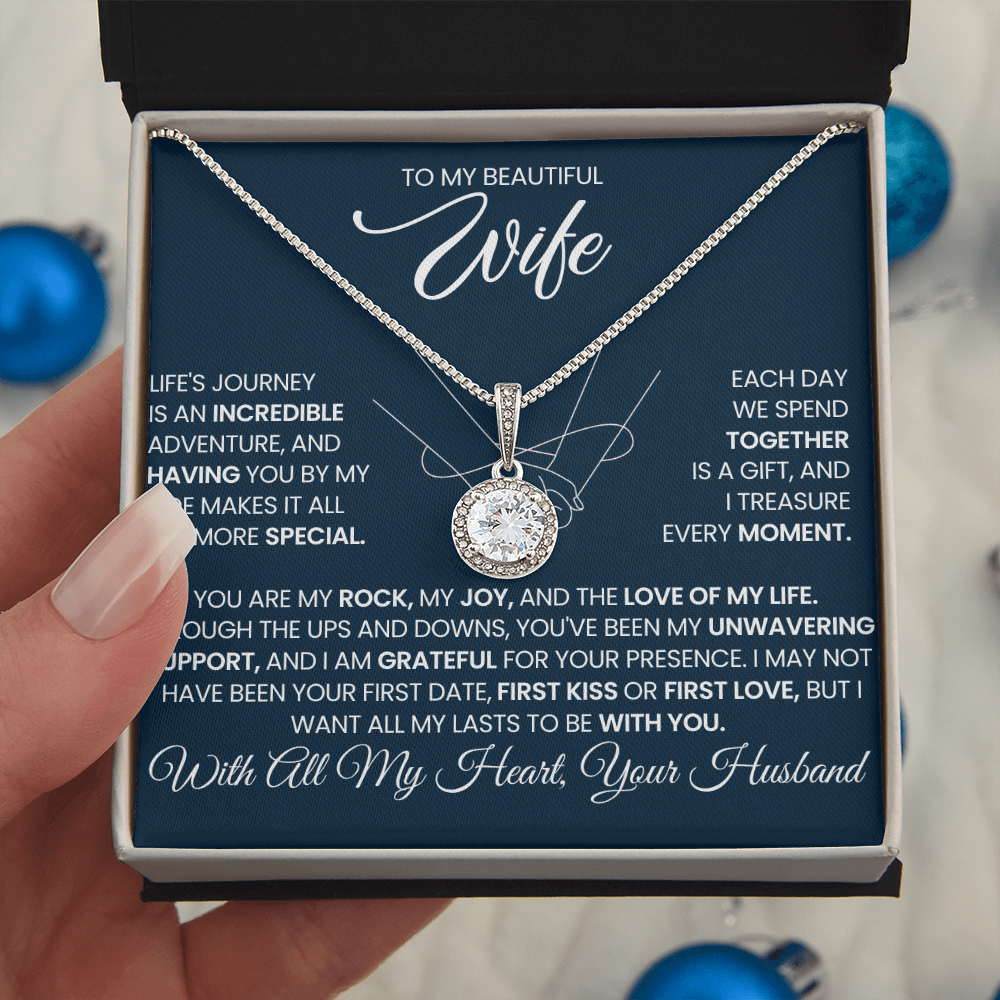Beautiful Wife Incredible Adventure You are My Rock & The Love Of My Life Eternal Hope Necklace