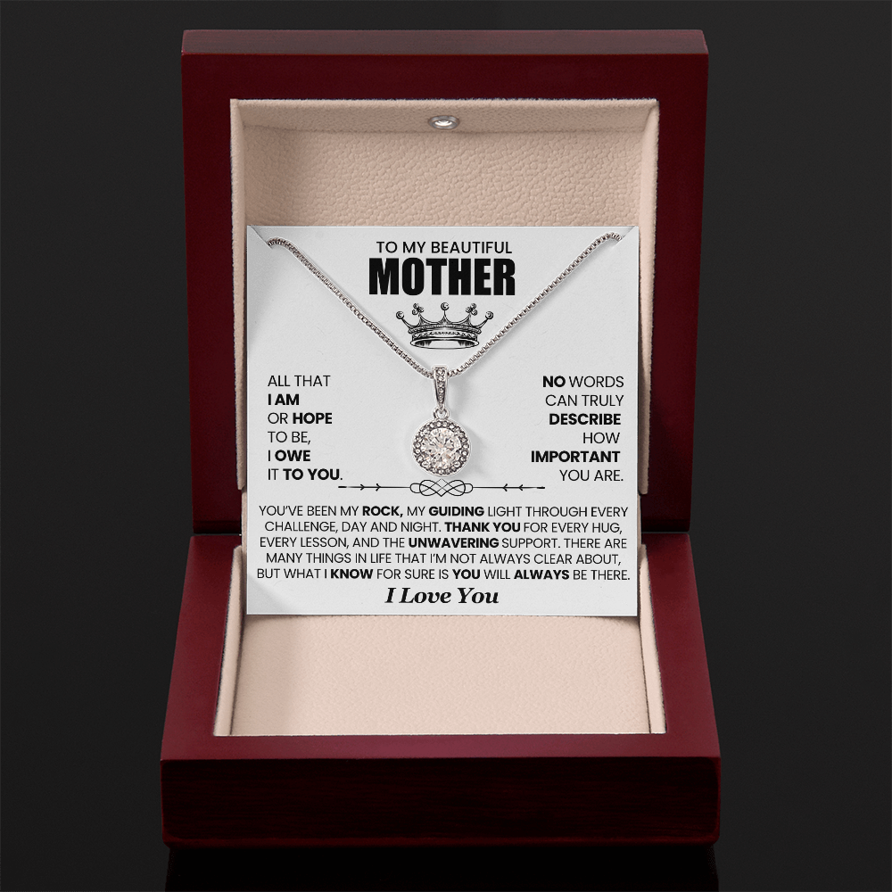 My Beautiful Mother Eternal Hope Necklace You've Been My Rock