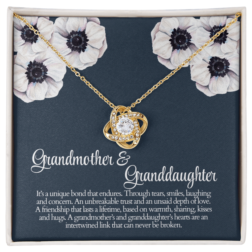 Grandmother And Granddaughter a Unique Bond That Endures Love Knot Necklace