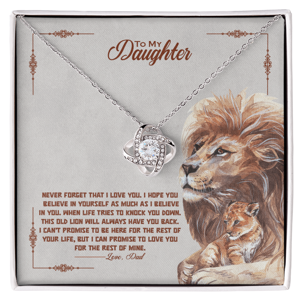 To My Beautiful Daughter Necklace, I Promise To Love You For The Rest Of My Life