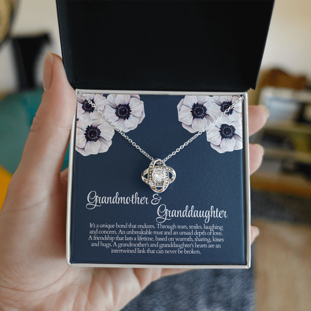 Grandmother And Granddaughter a Unique Bond That Endures Love Knot Necklace