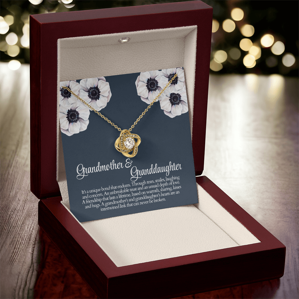 Grandmother And Granddaughter a Unique Bond That Endures Love Knot Necklace