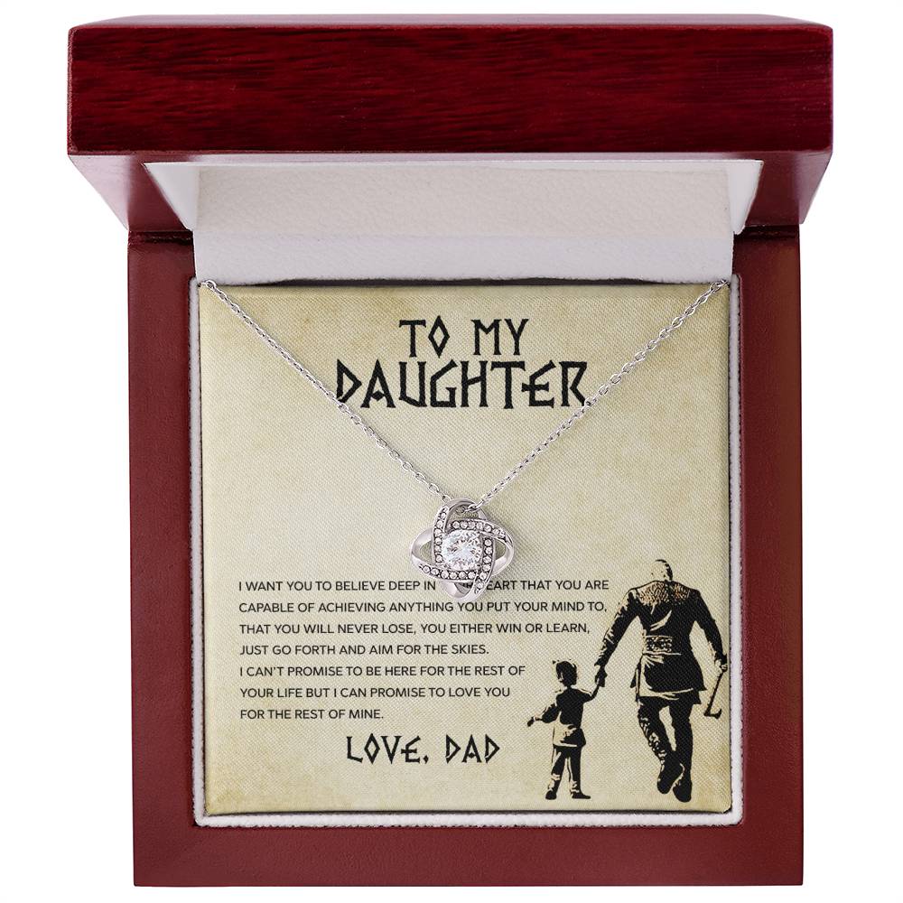 To My Daughter Necklace, You Will Never Lose