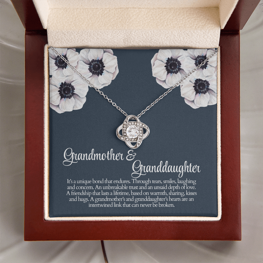 Grandmother And Granddaughter a Unique Bond That Endures Love Knot Necklace