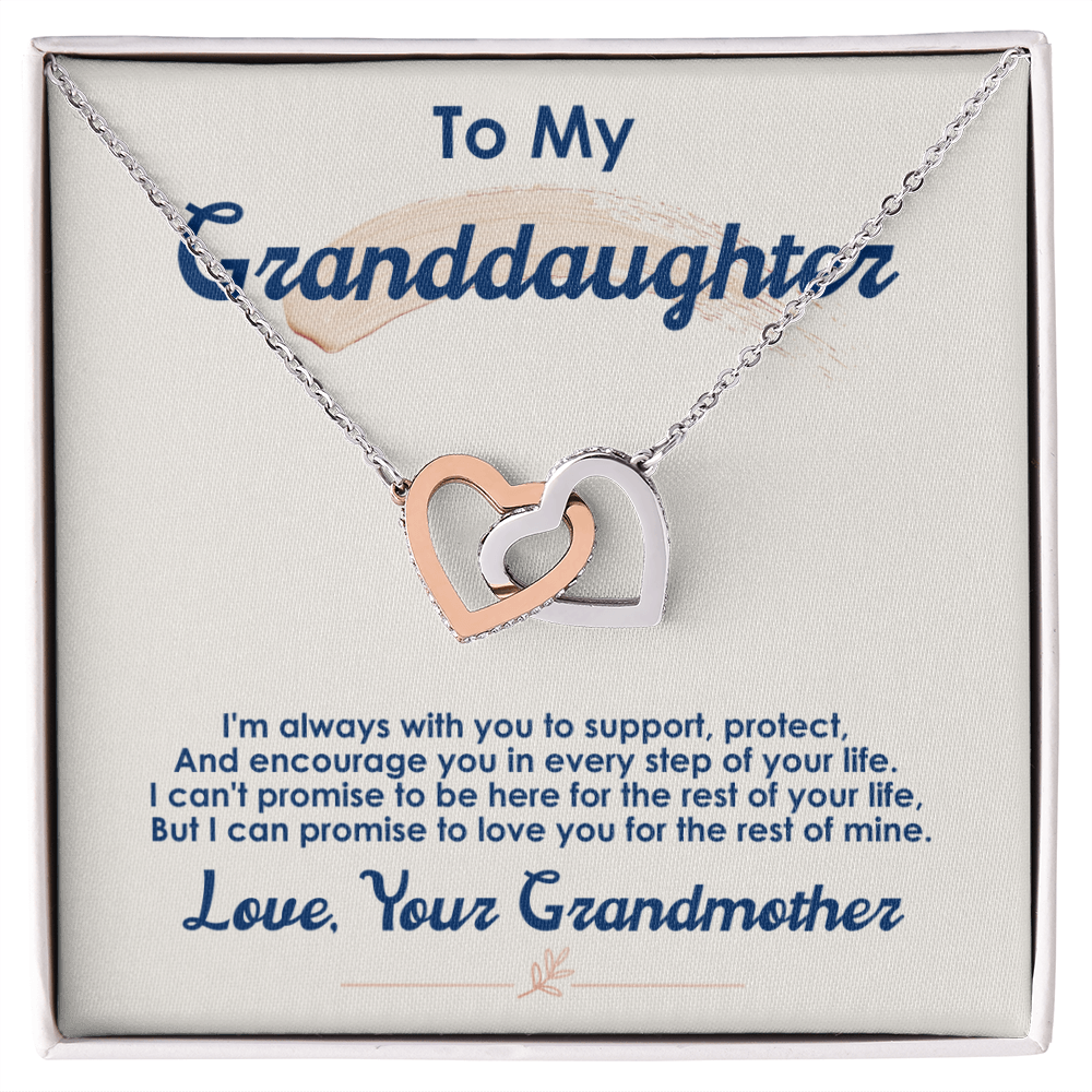 To My Granddaughter Necklace, I Love You For The Rest Of My Life