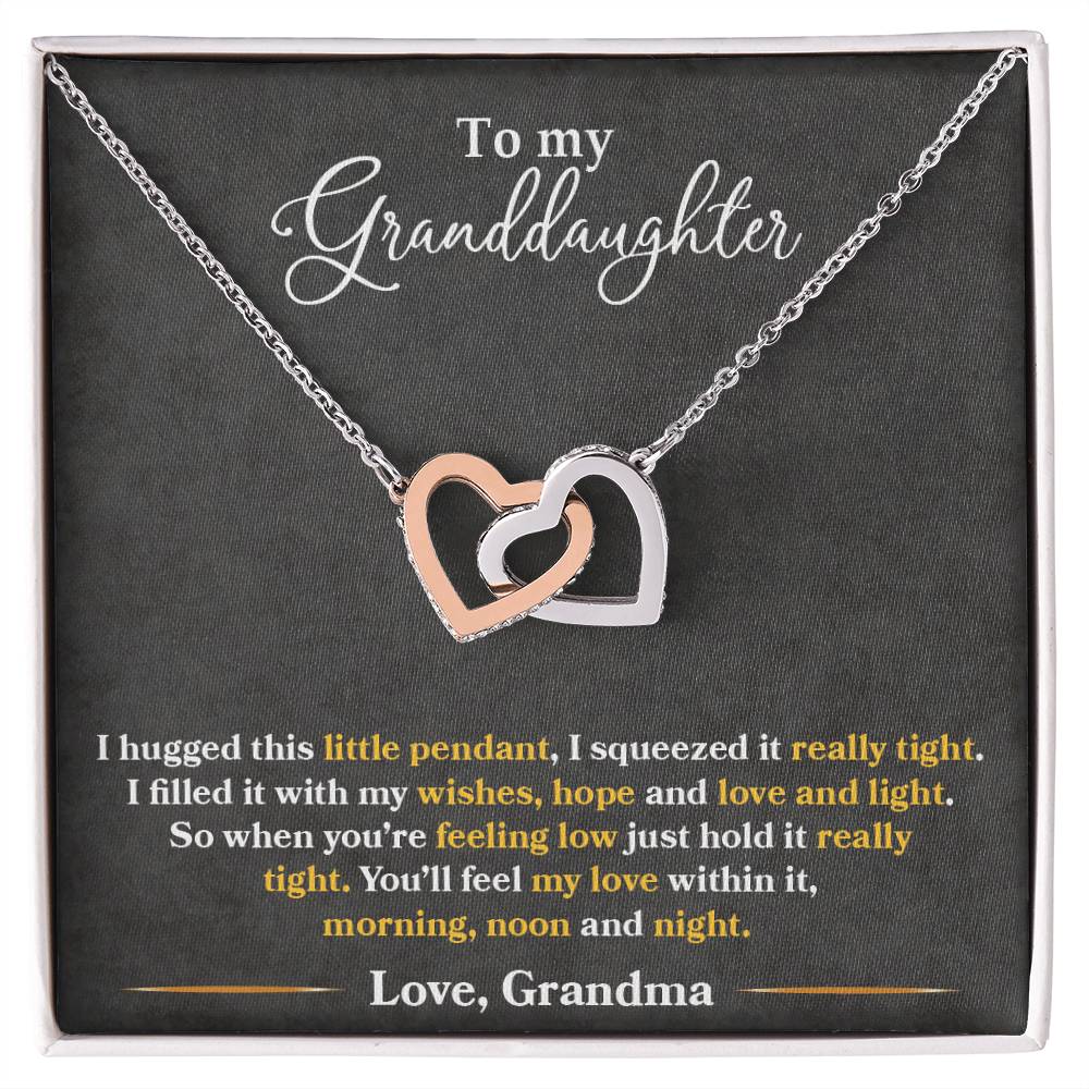 To My Granddaughter Necklace, You_ll Feel My Love Within This