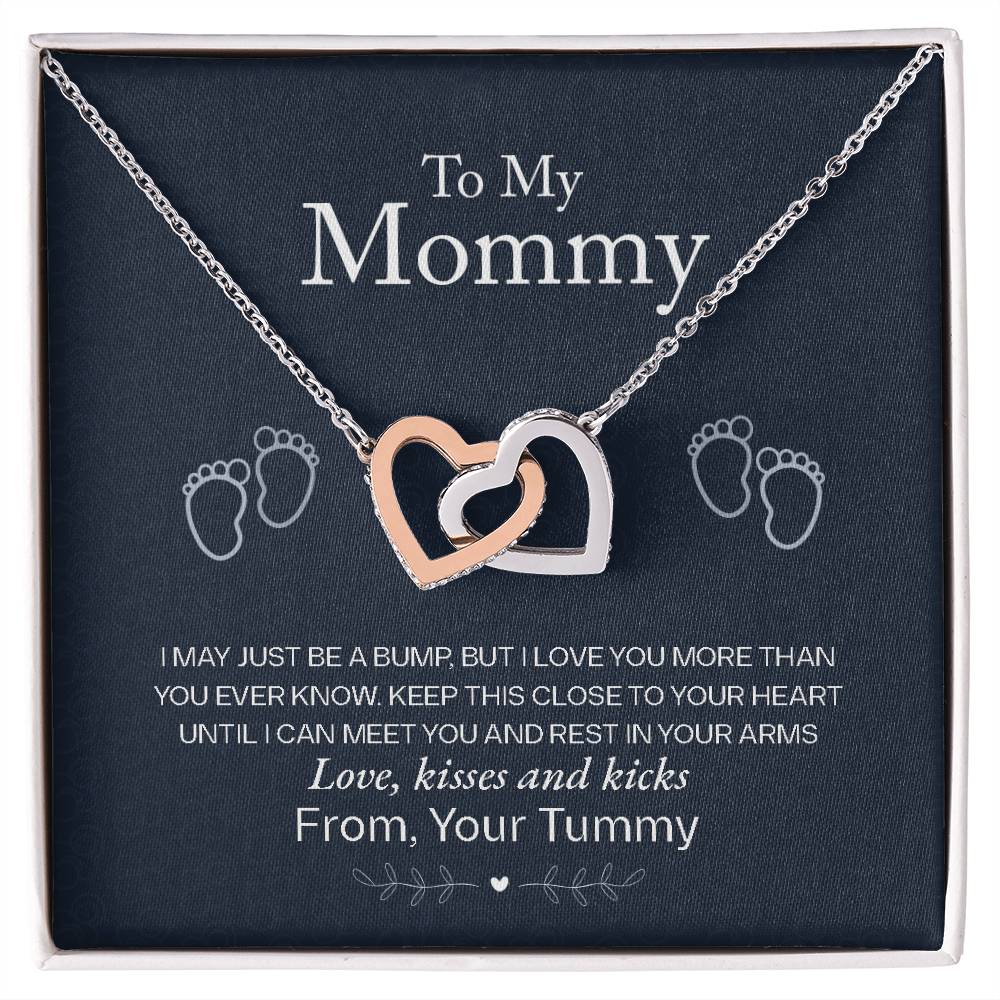 To My Mommy Necklace, Love From Your Tummy