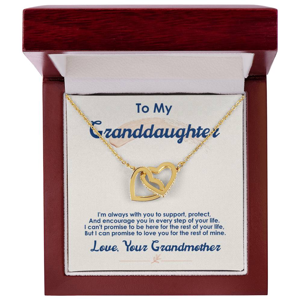 To My Granddaughter Necklace, I Love You For The Rest Of My Life