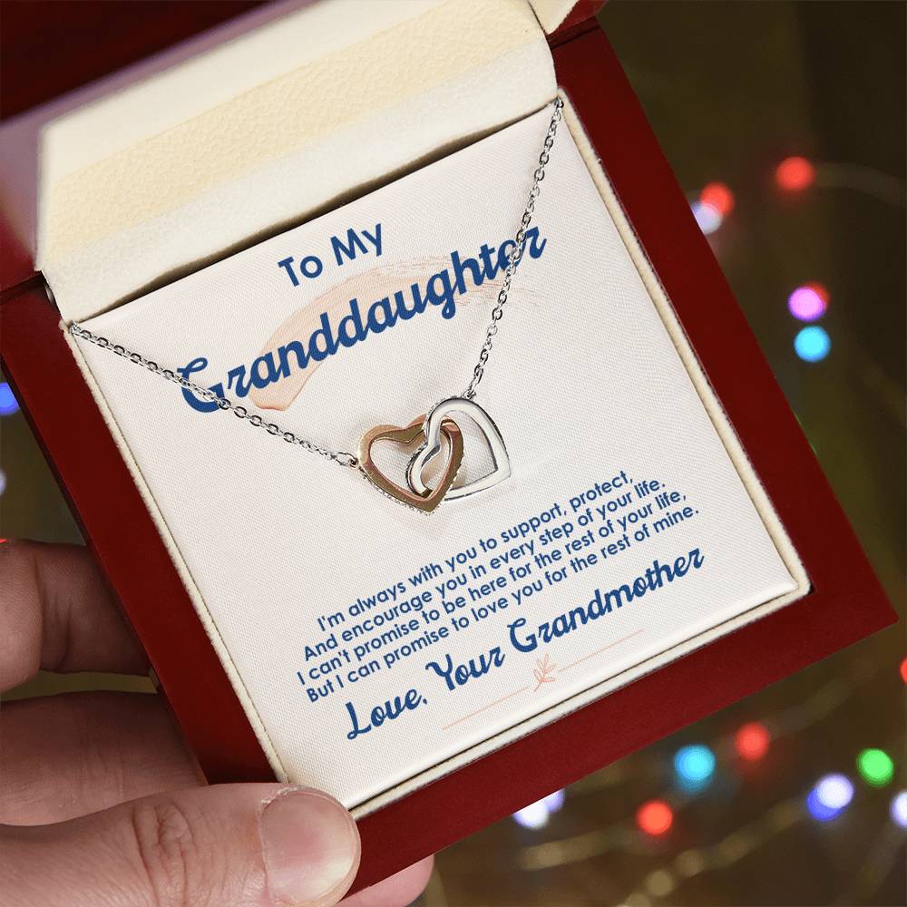 To My Granddaughter Necklace, I Love You For The Rest Of My Life