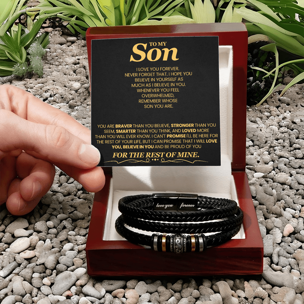 You Are Braver Than You Believe Love You Forever Bracelet To Son
