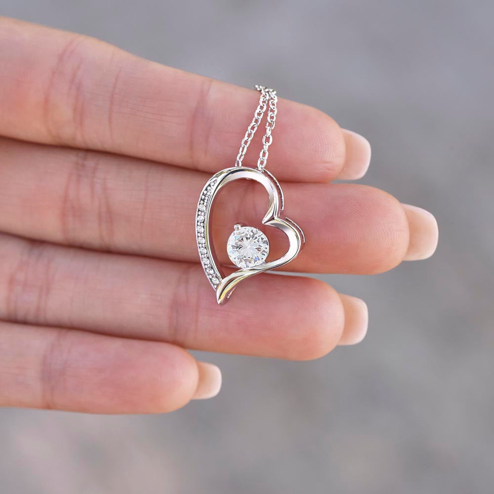 To My Beautiful Mom, So Much Of Me Is Made From You, I Love You Forever Love Necklace