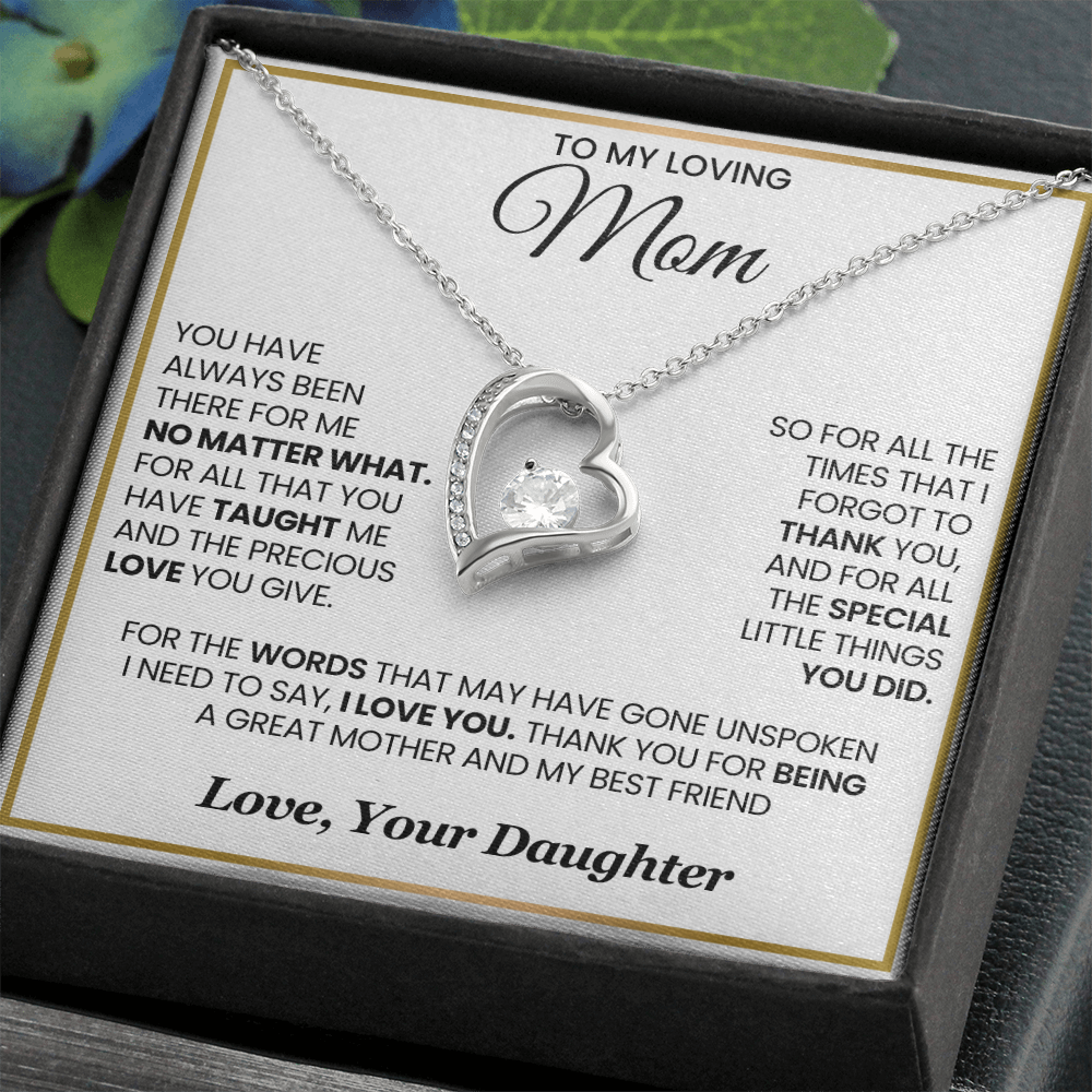 Mom Forever Necklace  For All The Times I Forgot to Say Thank You