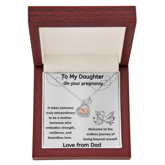 It Takes Someone Truly Extraordinary To Be A Mother Daughter from Dad  Baby Feet Heart Necklace